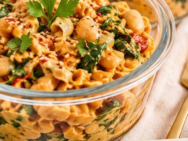 High Protein Plant Based Vegan Marry Me Lentil Pasta