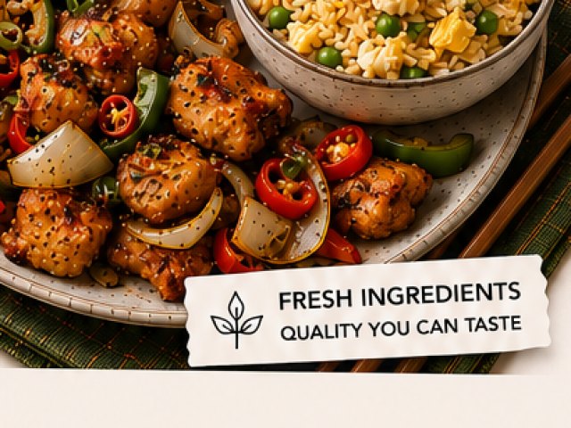 Salt & Pepper Chicken With Egg Fried Rice