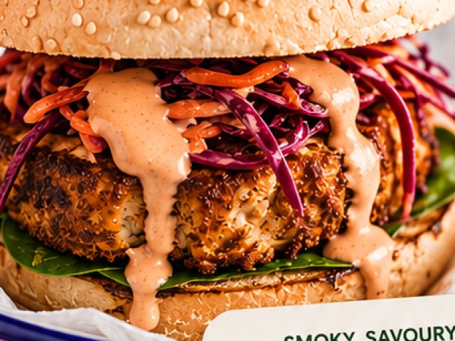 Smoked Tofu Vegan Burger