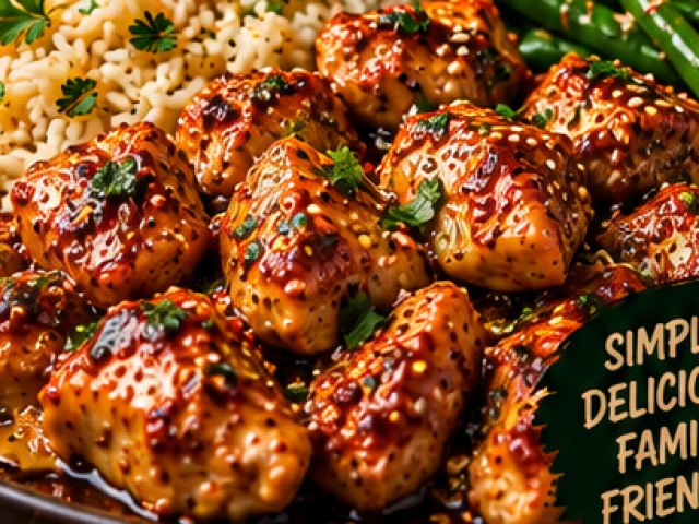 Easy Sticky Honey Mustard Chicken